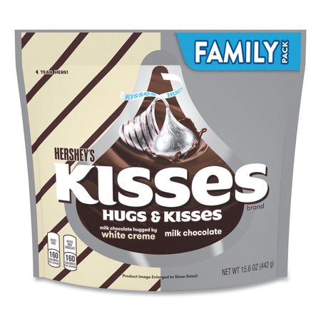 HERSHEYS KISSES and HUGS Family Pack Assortment, 15.6 oz Bag, PK3 12922